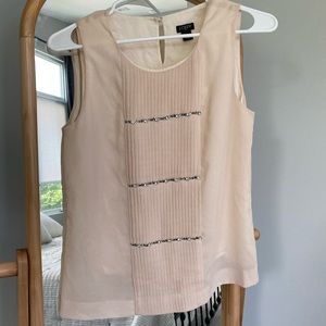 Jcrew size 2 pleated gem detail blouse